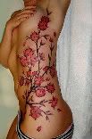 flower abstract tattoo :body womens