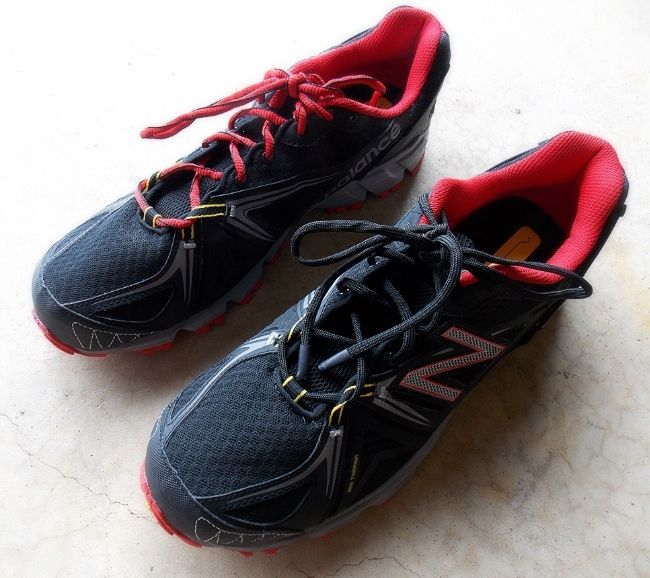 My New Balance Trail Runners - with and without the new Paracord Shoelaces