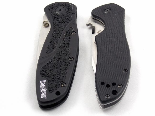 Kershaw Blur Tanto BDZ-1 and Kershaw Emerson CQC-7K