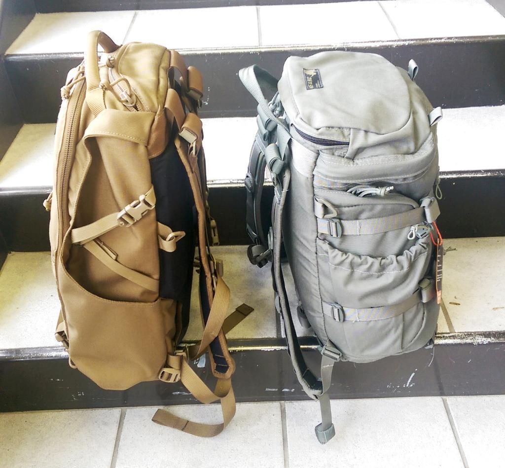 Kifaru Antero EDC Pack and Kifaru Urban Zippy (Side View)
