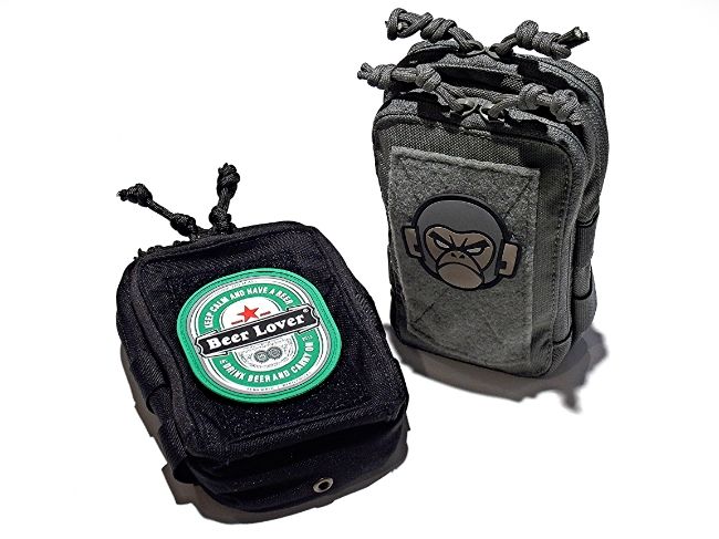 MSM Stealth Compact Pouch in Black and Foliage