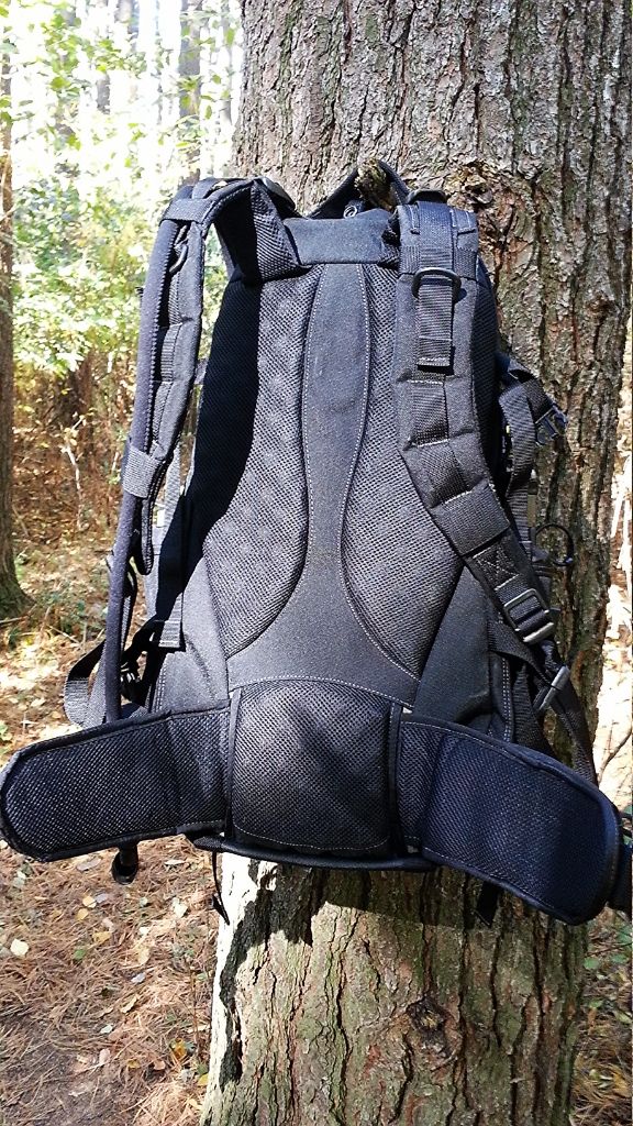 The Xantha's egg crate padded back panel and waist belt