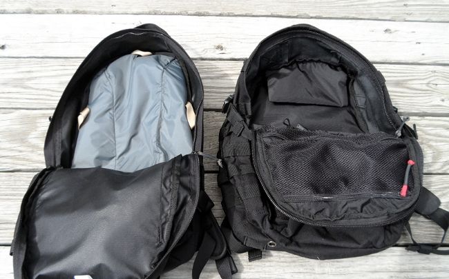 Main Compartments - Camelbak HAWG (left), 5.11 RUSH 12 (right)