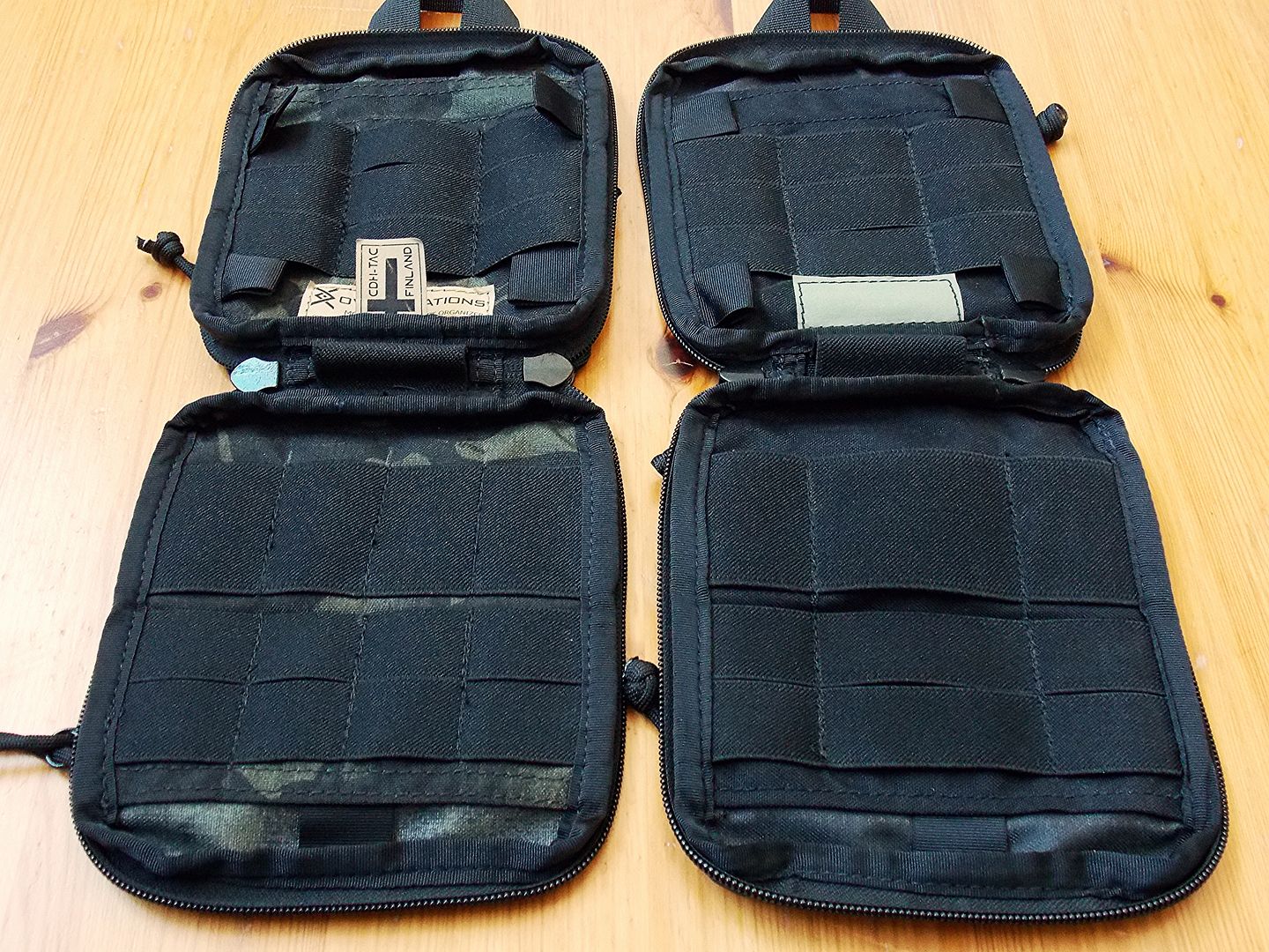 The production THE-E Pocket Organizer on the left and prototype on the right.