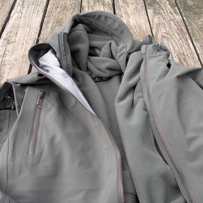 The Stealth Hoodie LT paired with a Ranger Hoodie in UE Grey.