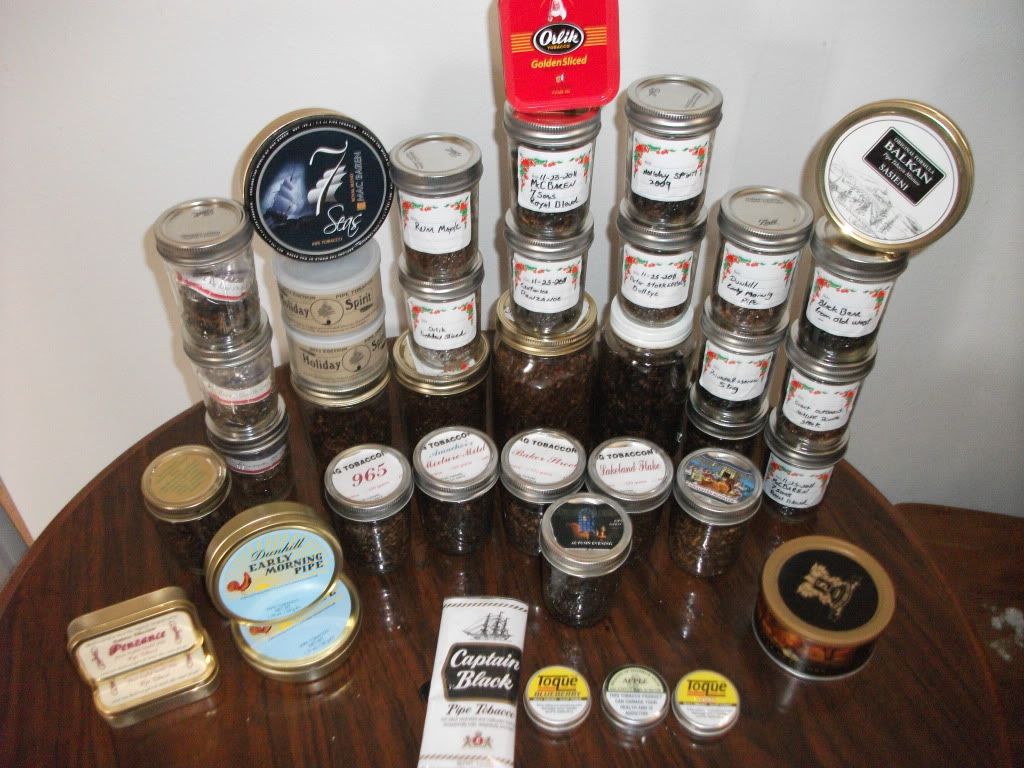 My Tobacco Collection. Pipe Tobacco Discussion Pipe Smokers Forums