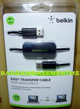 Belkin Easy Transfer Cable For Windows 8 Usb 2 0 8ft F4u060