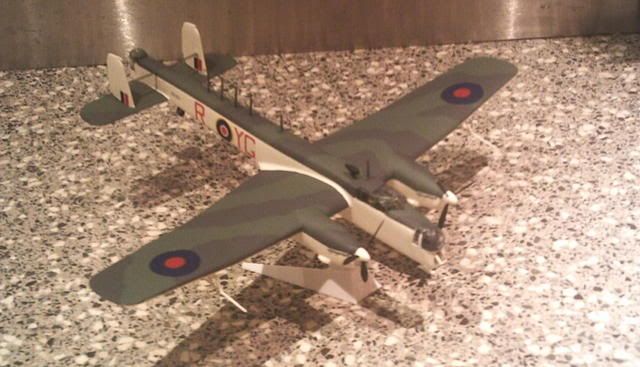 Here is our Frog F207 Armstrong Whitworth Whitley Mark VII finished in No