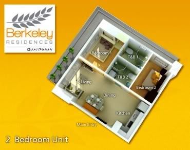 2BR@Berkeley Residences Katipunan