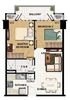2 Bedroom Mid-Unit