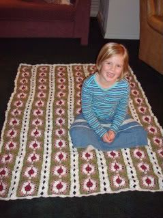 Makayla and her big-girl blanket