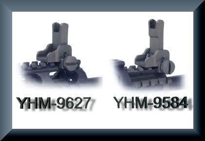 YHM 9627 9584 Front Forearm Flip Sight BUIS YHM 9584 and 9627 Front Flip Back Up Iron Sights