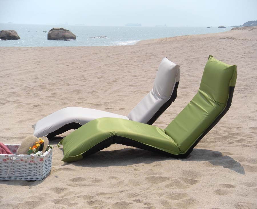 NEW OUTDOOR BEACH POOL BANANA LOUNGE SUN BED LILO DECK CHAIR FURNITURE WHT eBay