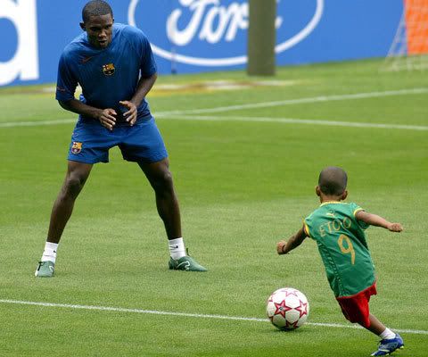 etoo and son Pictures, Images and Photos