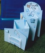 baby boy cascading shower card baby boy cascading shower card