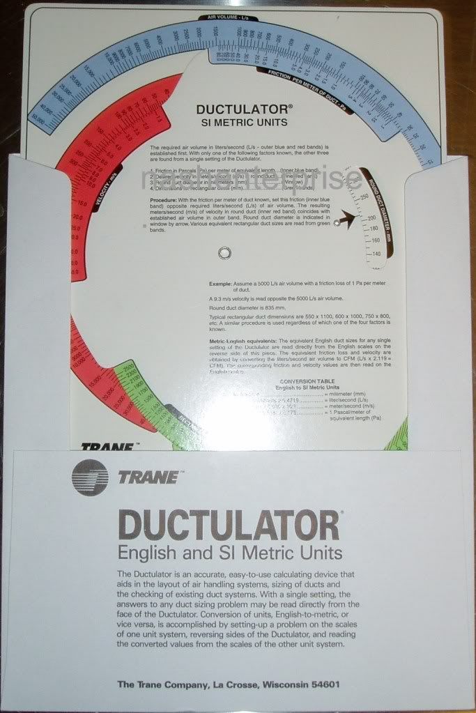 ductulator chart