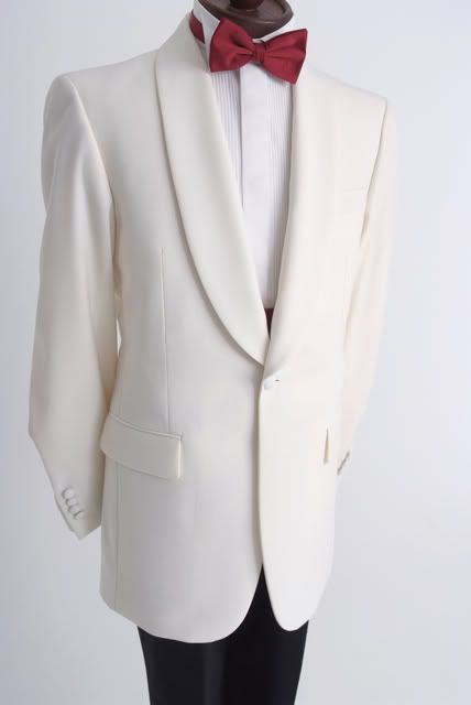white tuxedo suit