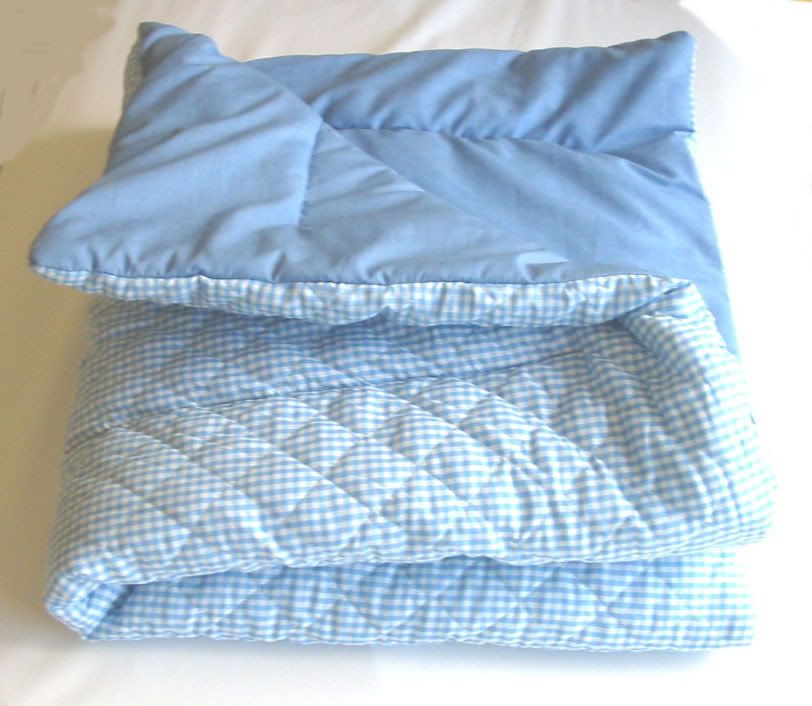 Blue and White Comforter