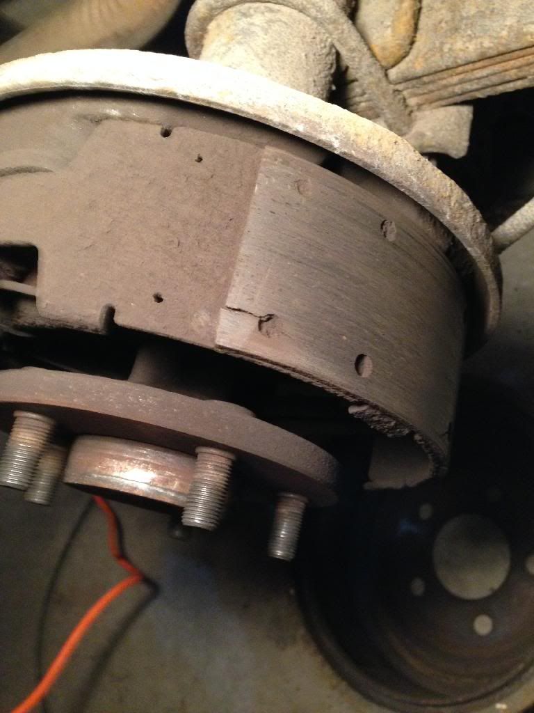 brake shoe has a crack in it; how/why and is it an issue