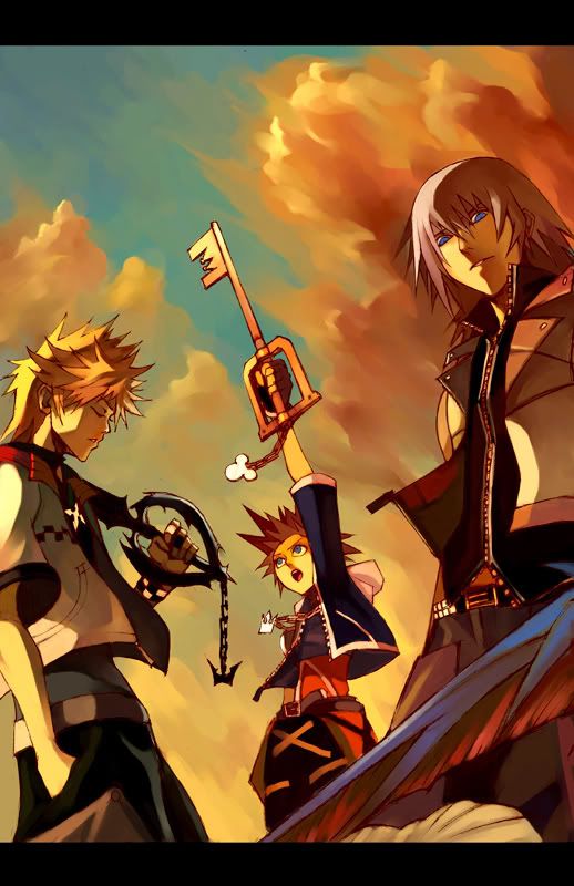CN___Kingdom_Hearts.jpg 3 Hearts, 1 Destiny image by tomboy75