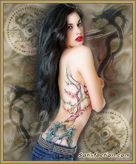 Grab This Layout: Sexy Tattoo Girl