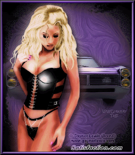 Sexy Hot Rod Blonde Girl Layout