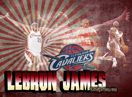 Lebron James, Cavaliers - Basketball Layout
