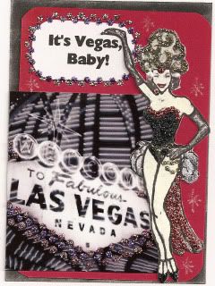 Vegas ATC (Artist Trading Card)