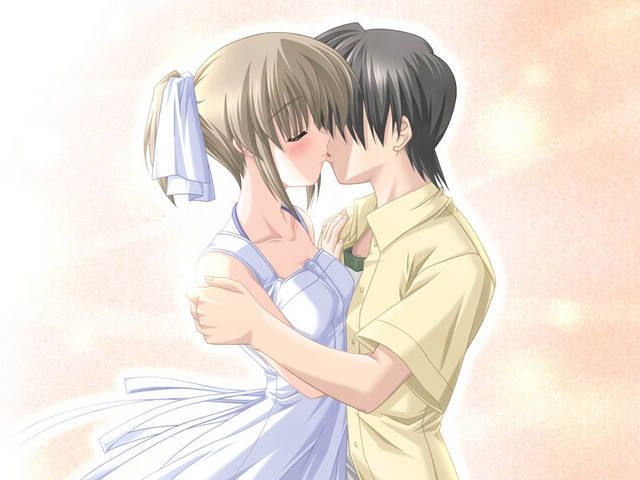 anime kiss love Pictures, Images and Photos