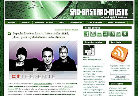 Información Oficial de Depeche Mode en Lima