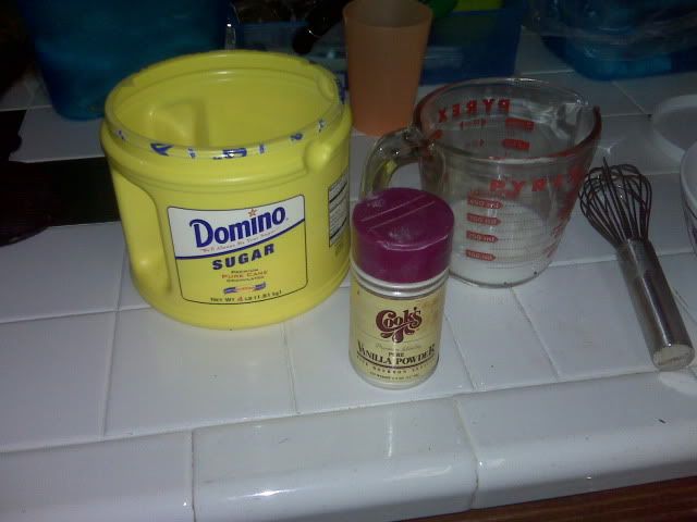 pantry items for snow cream