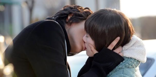 up kissing scene