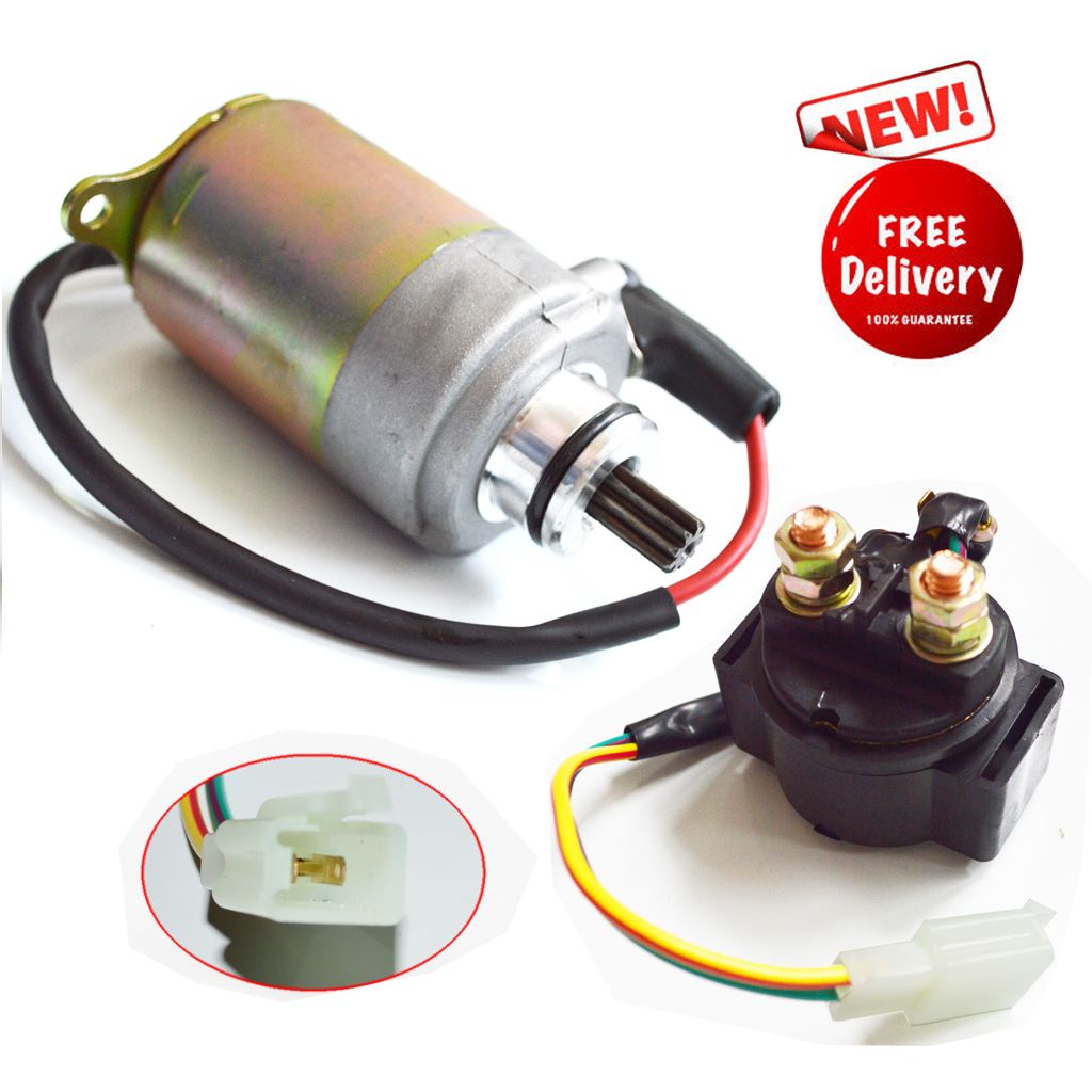 Starter Solenoid Motor GY6 Scooter Moped Go Kart 50cc