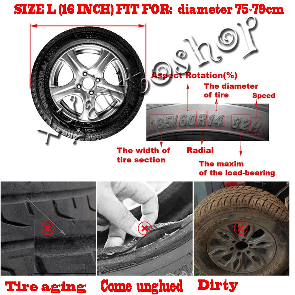 Black High 5 Ace Select Tire Cover Spare Wheel Cover Tyre Cover for Car