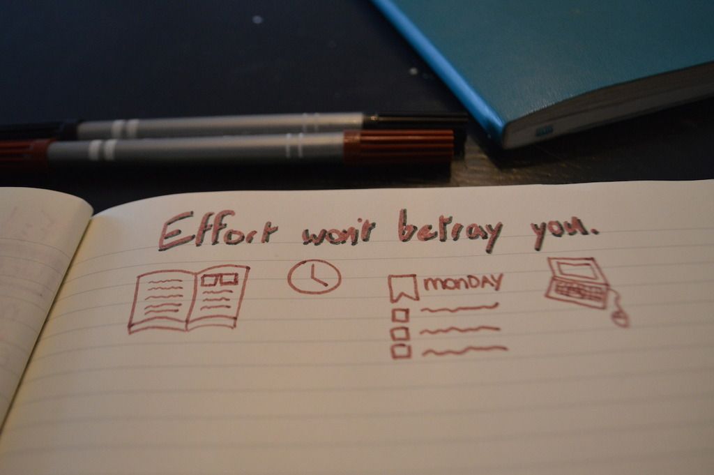 effort won't betray you 