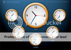 screensaver clock