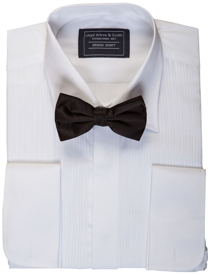 white dinner shirt