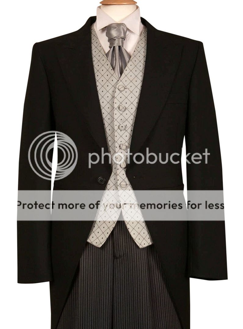 MENS EX HIRE BLACK TAILCOAT MORNING SUIT WEDDING DRESS ROYAL ASCOT