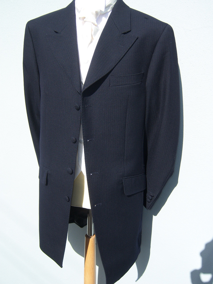 long navy jacket for wedding