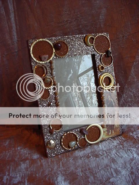 Pre Raphaelite Hand Crafted Jewelry Collage Art Photo Prop Frame 