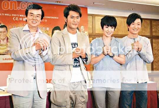 古仔,吴君如及郑中基昨日到吉隆坡宣传新片昨日古天乐与黄百鸣,吴君如