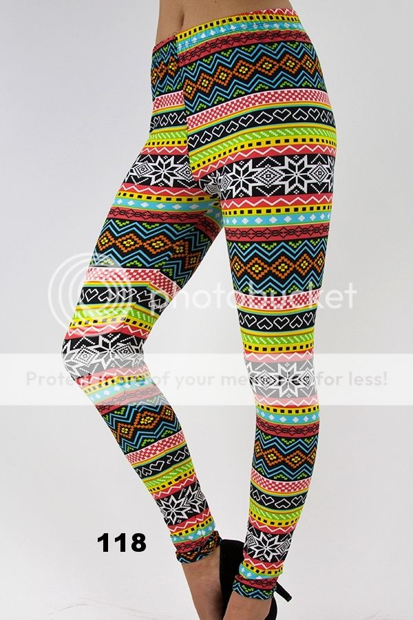 Fashion Women's Pattern Print Stretch Leggings 13 Styles | eBay